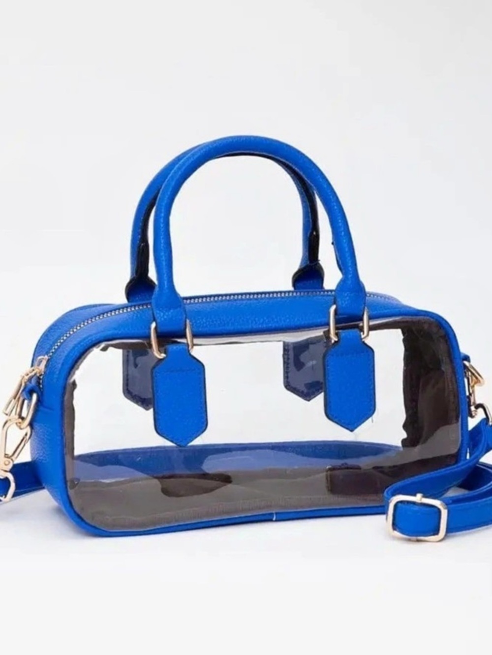 MiMi Wholesale Clear Stadium Crossbody Bag – Royal Blue